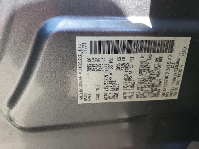 5N1AT3CB7MC730577 Nissan Rogue Sl