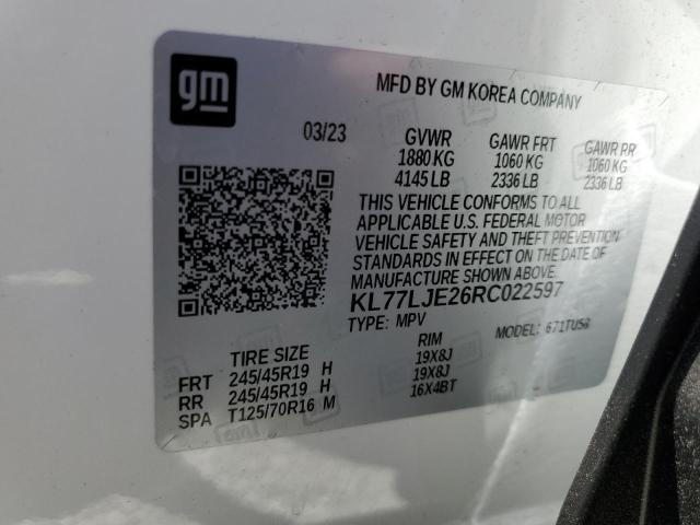 2024 CHEVROLET TRAX 2RS - KL77LJE26RC022597