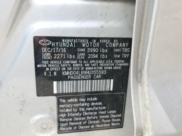 2017 HYUNDAI ELANTRA SP - KMHD04LB9HU355593