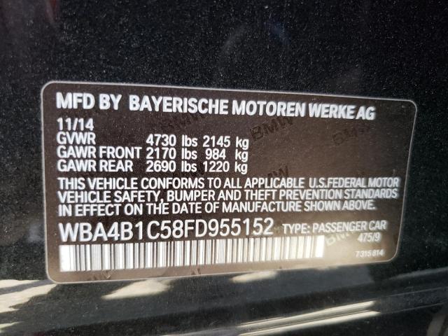 WBA4B1C58FD955152 BMW 435 I Gran Coupe