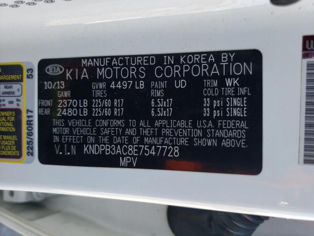 KNDPB3AC8E7547728 KIA Sportage Base