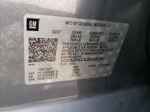 1GKS2FKC8JR202230 GMC Yukon Xl K1500 Sle