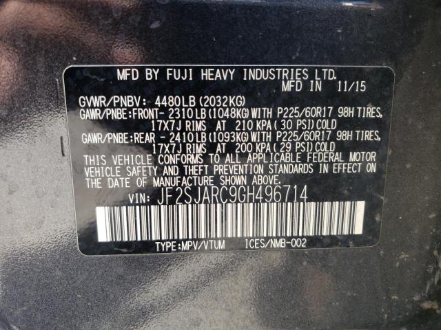 JF2SJARC9GH496714 Subaru Forester 2.5i Limited
