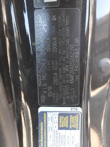 KNAFZ6A35G5621191 KIA FORTE SX