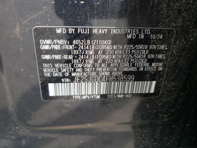 JF2SJGDC4FH538599 Subaru Forester 2.0xt Premium