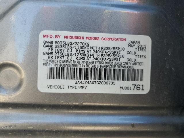 JA4JZ4AX7GZ000705 Mitsubishi OUTLANDER GT