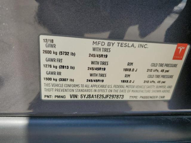 5YJSA1E25JF297873 Tesla MODEL S