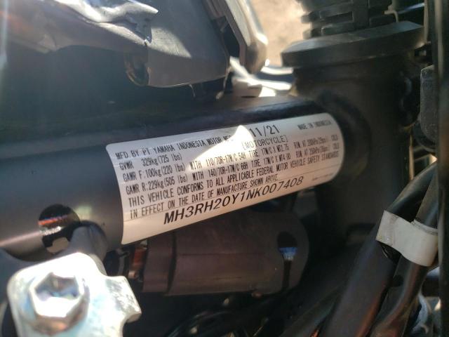 2022 YAMAHA MT-03 MH3RH20Y1NK007408