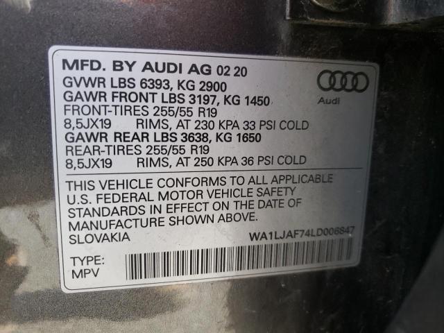 WA1LJAF74LD006847 2020 AUDI Q7 - Image 13