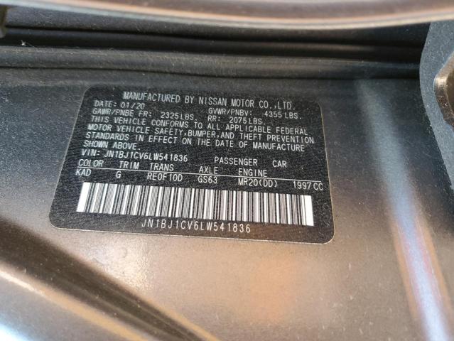 JN1BJ1CV6LW541836 Nissan Rogue Sport S