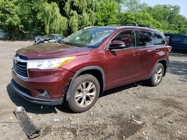 VIN 5TDJKRFH1ES056386 2014 Toyota Highlander, Xle no.1