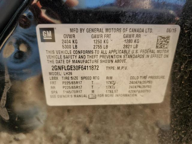 Chevrolet EQUINOX LT 2015 2GNFLGE30F6411872 Image 13