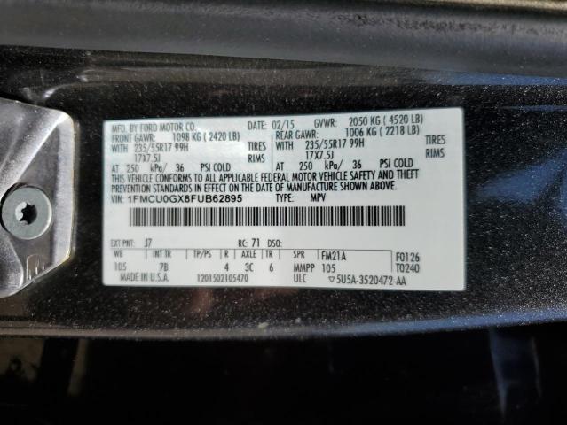 1FMCU0GX8FUB62895 Ford ESCAPE SE