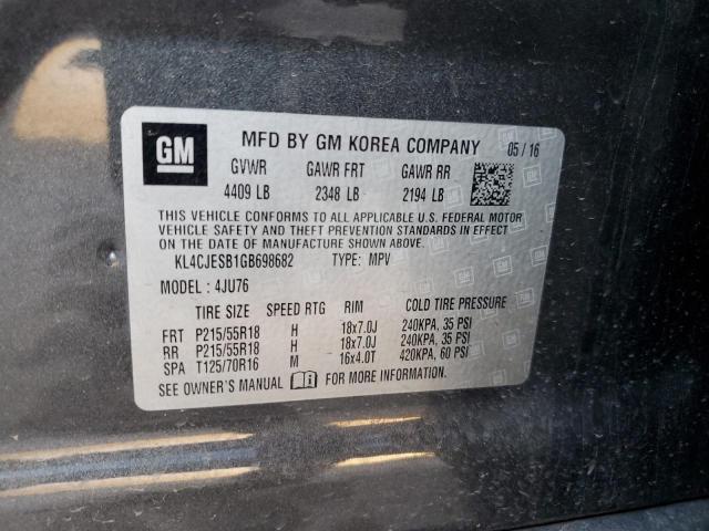 KL4CJESB1GB698682 Buick Encore