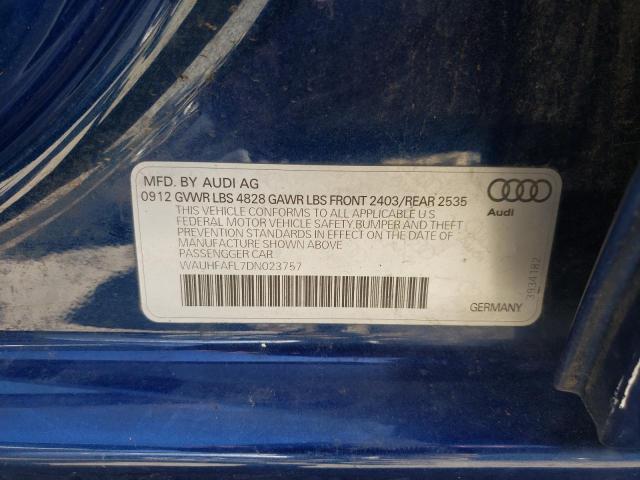 VIN WAUHFAFL7DN023757 2013 Audi A4, Premium Plus no.12