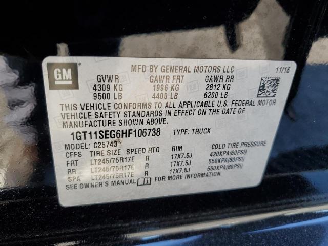 2017 GMC SIERRA C25 1GT11SEG6HF106738