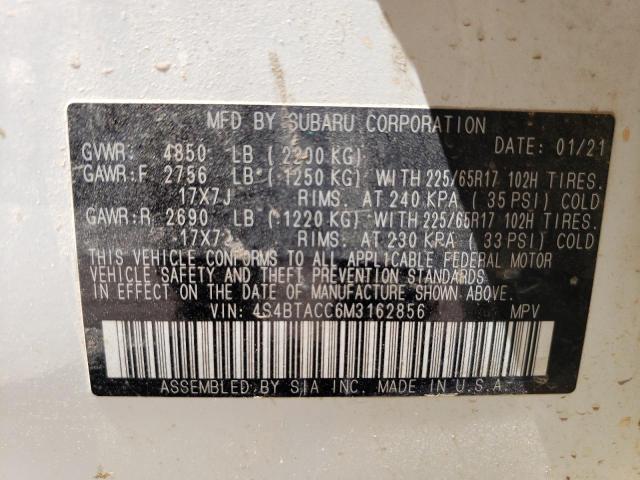 4S4BTACC6M3162856 Subaru Outback Premium