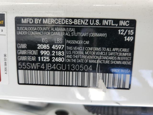 55SWF4JB4GU130504 Mercedes-Benz C 300