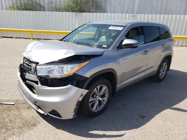 VIN 5TDBKRFH3ES039626 2014 Toyota Highlander, LE no.1