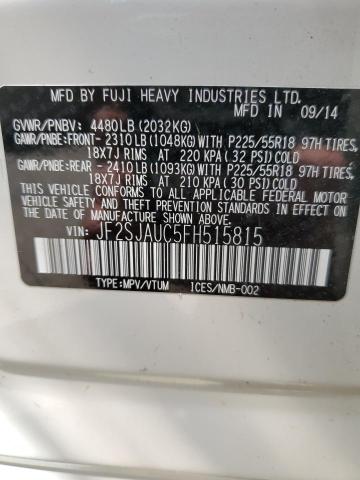 JF2SJAUC5FH515815 Subaru Forester 2.5i Touring