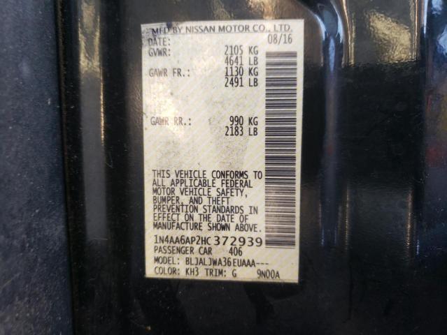 1N4AA6AP2HC372939 Nissan Maxima 3.5s