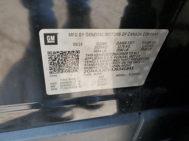 2018 CHEVROLET EQUINOX LT - 2GNAXJEV3J6341841