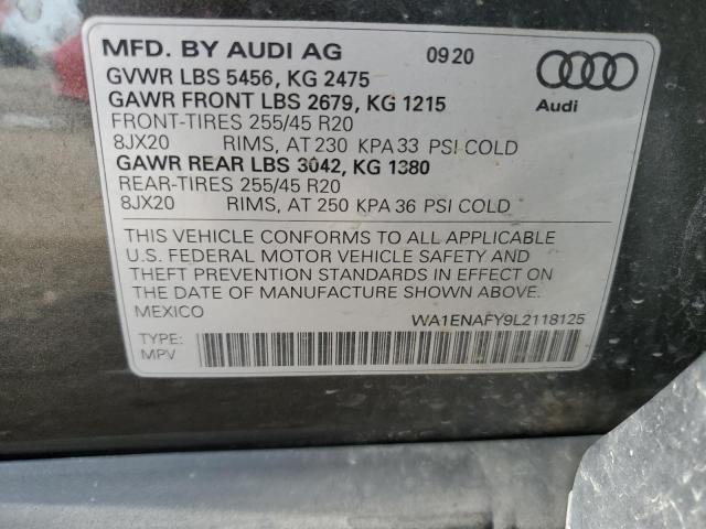 2020 AUDI Q5 TITANIU - WA1ENAFY9L2118125