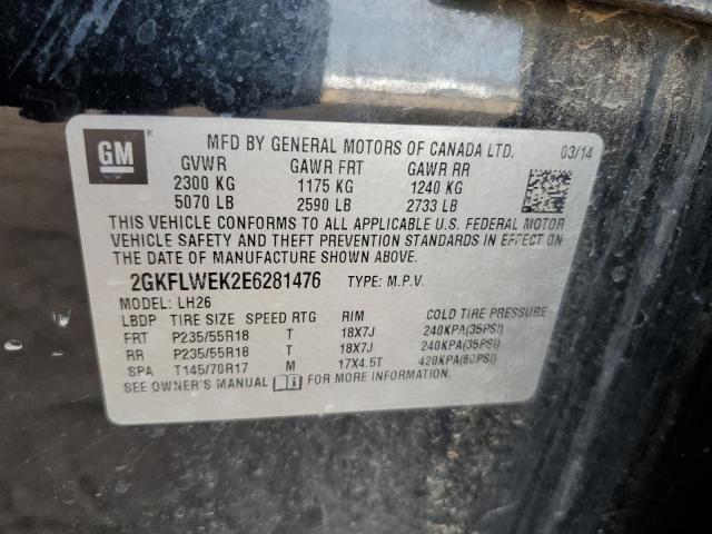 2GKFLWEK2E6281476 GMC Terrain Sle