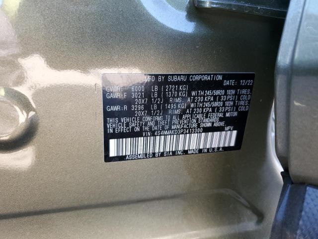 4S4WMAKD3P3413300 Subaru Ascent Limited