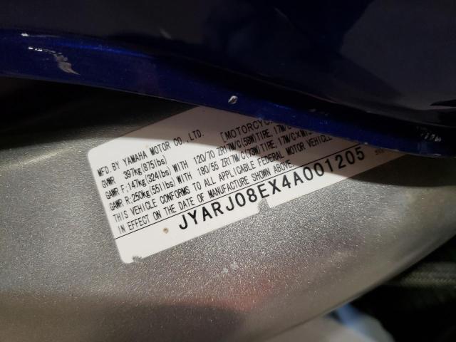 2004 YAMAHA FZ6 S - JYARJ08EX4A001205