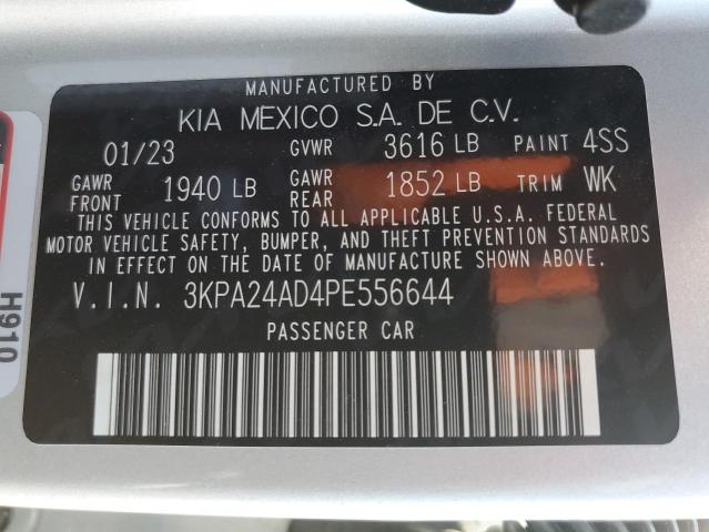 3KPA24AD4PE556644 KIA RIO LX