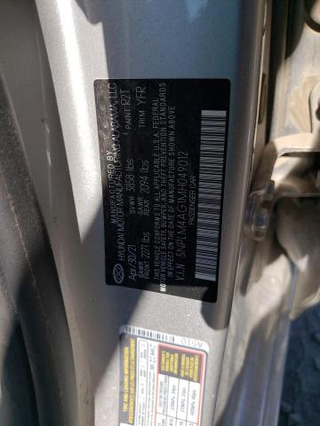 5NPLM4AG1MH049012 Hyundai ELANTRA SEL