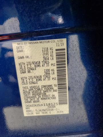 5N1AZ2AJ5LN118125 Nissan MURANO S