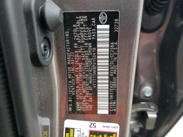 4T1T11AK8PU150419 Toyota Camry Se Night Shade
