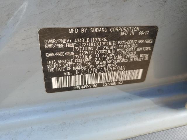 JF2GTADC3JH205946 Subaru Crosstrek Premium