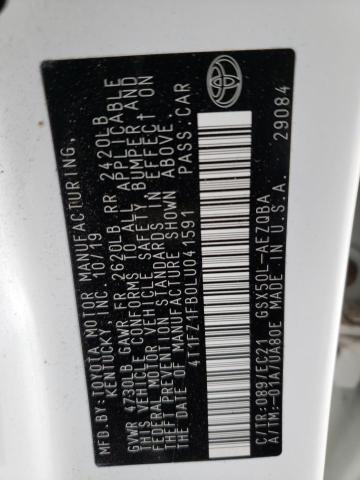 2020 TOYOTA AVALON XSE 4T1FZ1FB0LU041591