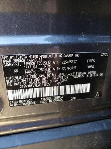 2T3W1RFVXLW081605 Toyota Rav4 Xle