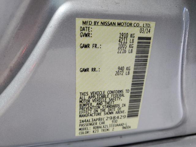 1N4AL3AP8EC298429 Nissan ALTIMA 2.5