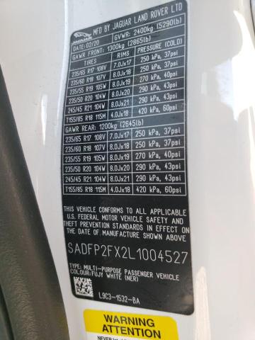 2020 JAGUAR E-PACE SE - SADFP2FX2L1004527