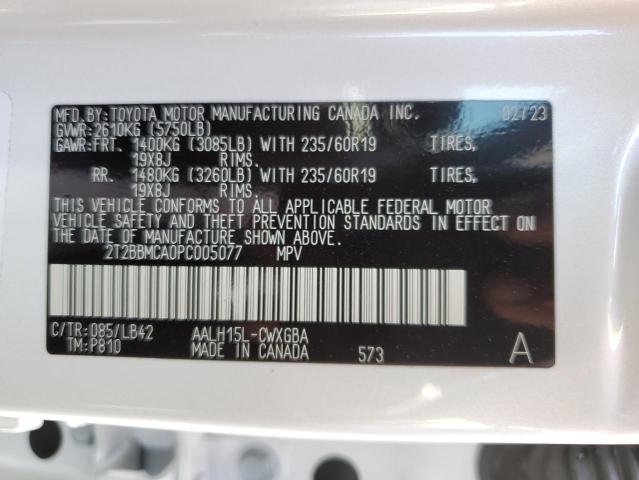 2023 LEXUS RX 350H BA - 2T2BBMCA0PC005077