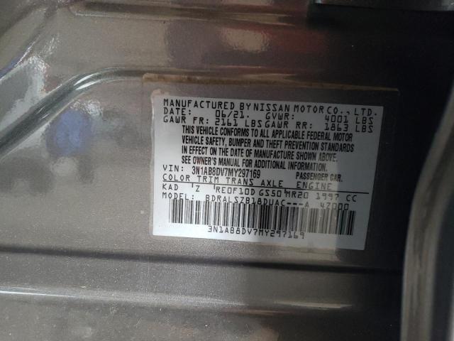 2021 NISSAN SENTRA SR 3N1AB8DV7MY297169