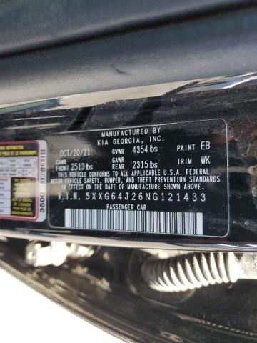 5XXG64J26NG121433 KIA K5 GT LINE