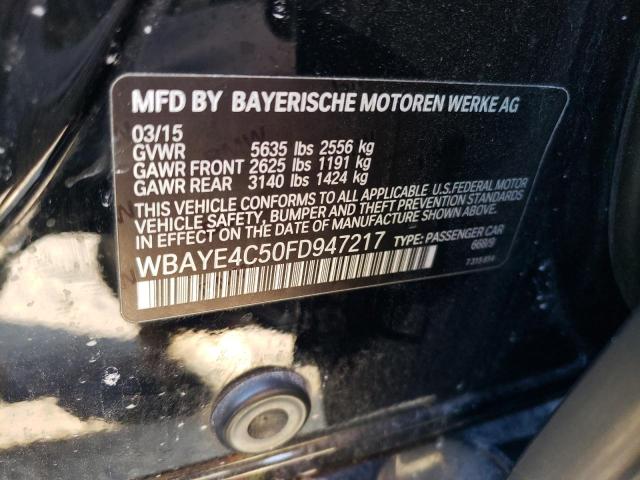 2015 BMW 740 LI - WBAYE4C50FD947217