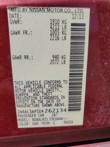1N4AL3AP1EN262134 Nissan ALTIMA 2.5