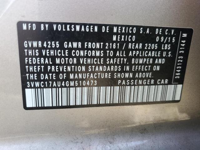 2016 VOLKSWAGEN GOLF SPORT - 3VWC17AU4GM510473