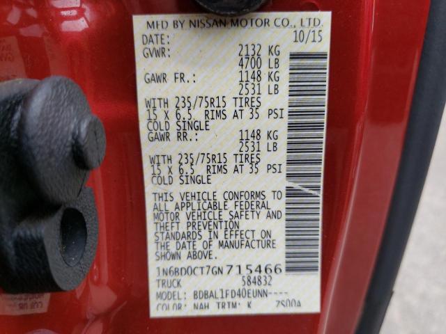 1N6BD0CT7GN715466 Nissan FRONTIER S