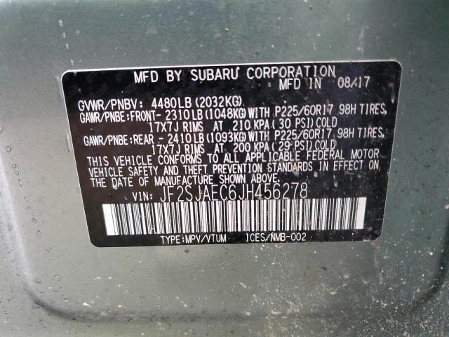JF2SJAEC6JH456278 Subaru Forester 2.5i Premium