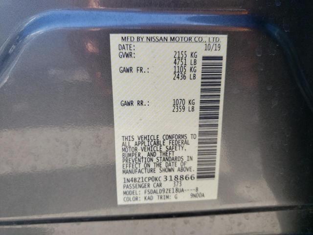 1N4BZ1CP0KC318866 Nissan Leaf S Plus