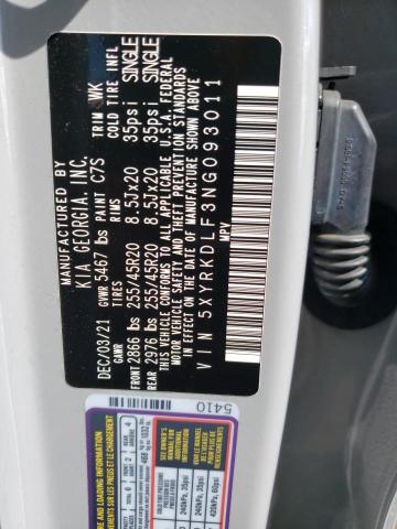 5XYRKDLF3NG093011 KIA SORENTO SX