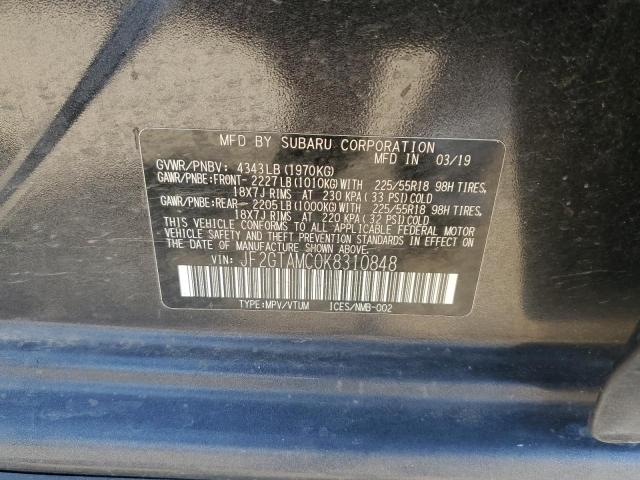 JF2GTAMC0K8310848 Subaru Crosstrek Limited